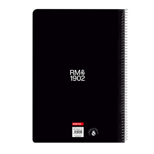 Cuaderno A4 Real Madrid SAFTA con escudo y espiral metálica - 2