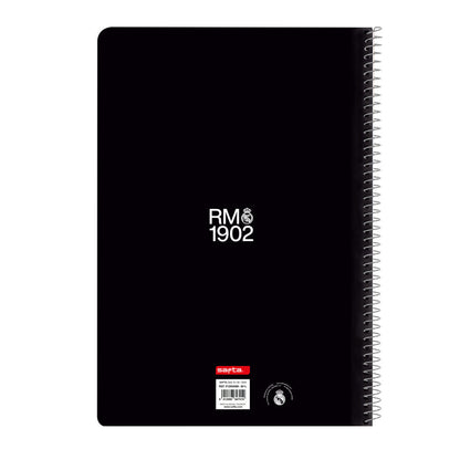Cuaderno A4 Real Madrid SAFTA con escudo y espiral metálica - 2