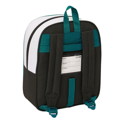 Mochila escolar Real Madrid blanca de SAFTA con detalles verde azulado - 2