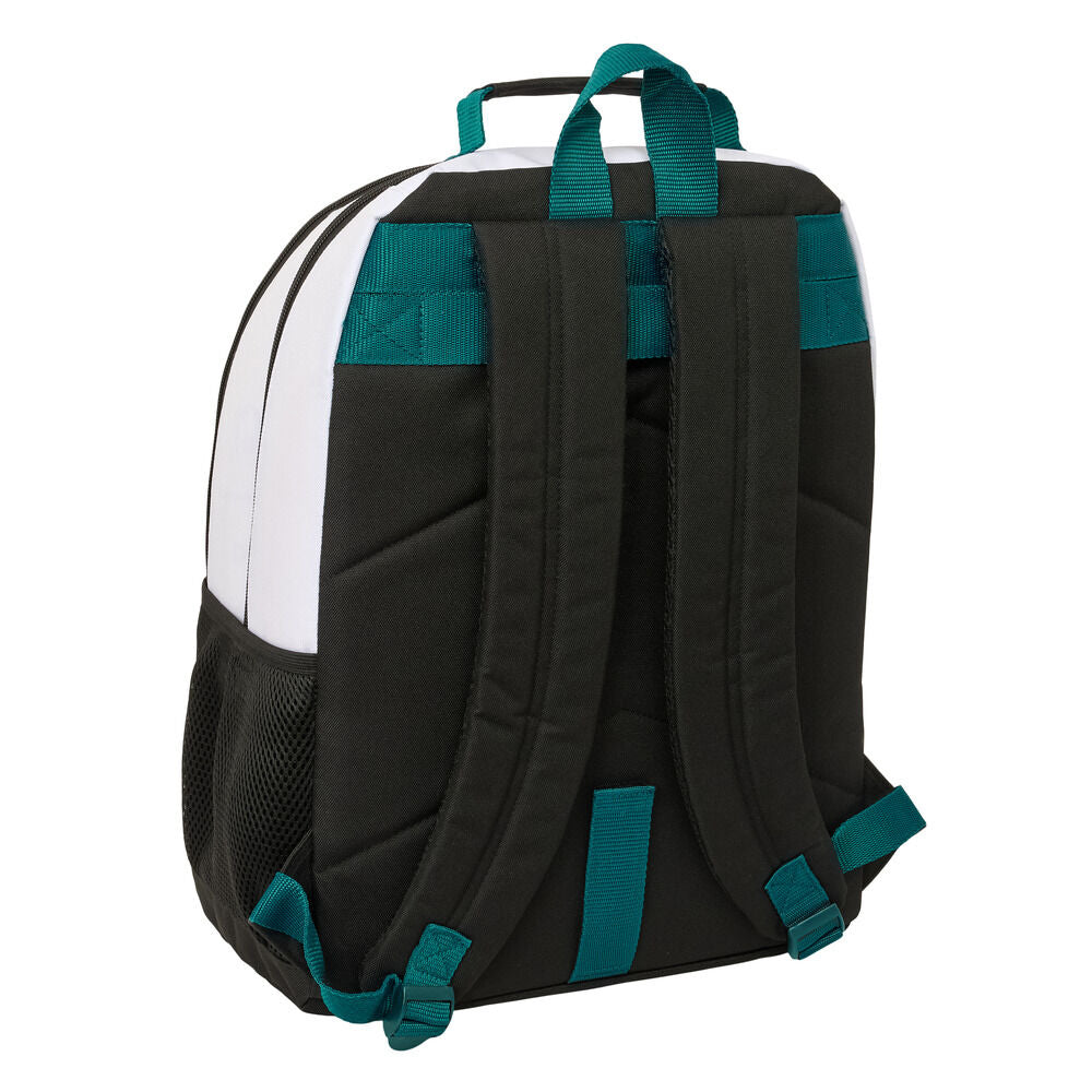 Mochila escolar Real Madrid 26/27 blanca y negra de 42 cm - 2