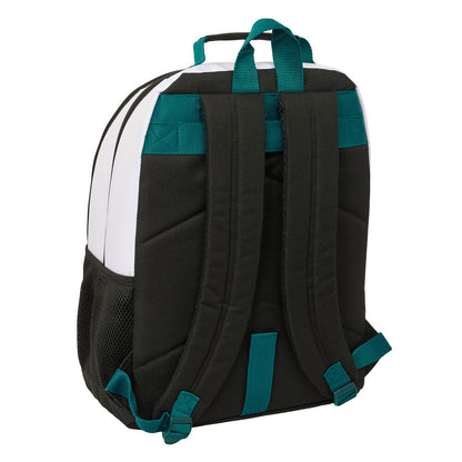 Mochila escolar Real Madrid 26/27 blanca y negra de 42 cm - 2