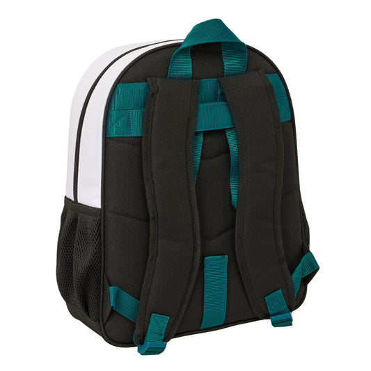 Mochila Real Madrid 26/27 blanca de 38 cm con bolsillos laterales - 2