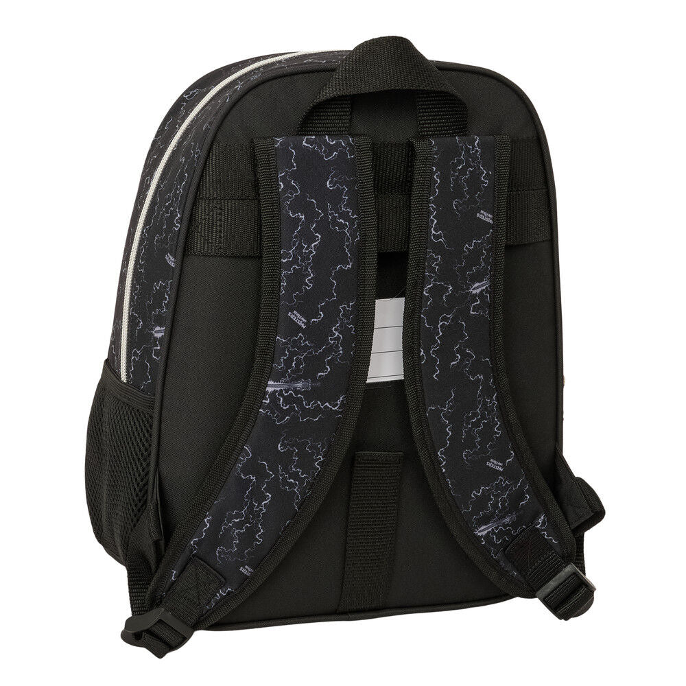 Mochila negra Masters of the Universe de 33 cm con personajes y rayos - 2