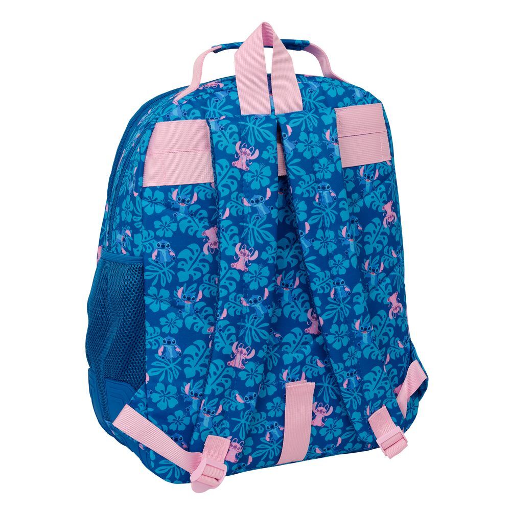 Mochila Disney Angel y Stitch azul y rosa de 42 cm - 2