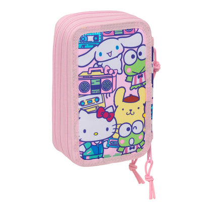 Plumier triple rosa Hello Kitty & Friends de 37 piezas - 2