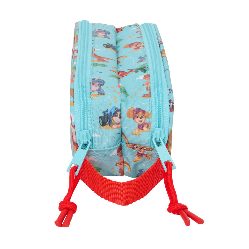 Portatodo doble turquesa Paw Patrol Dino Rescue con dos cremalleras - 3