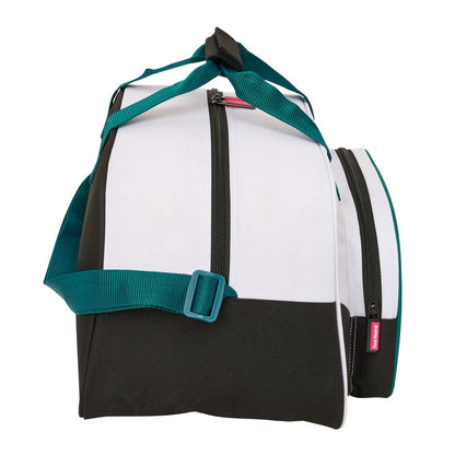 Bolsa de deporte Real Madrid 26/27 blanca con detalles verde azulado - 3