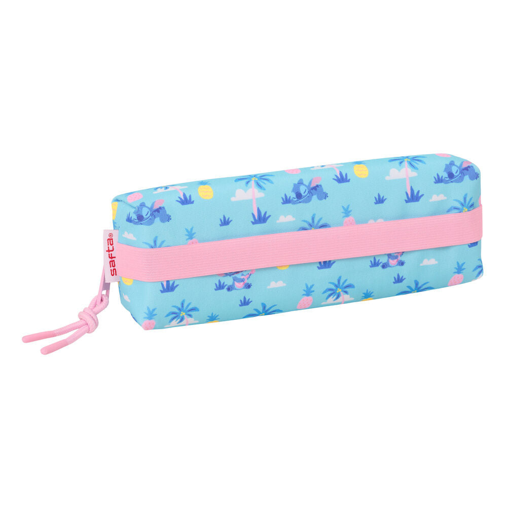 Portatodo azul Stitch Disney con cremallera rosa - 3