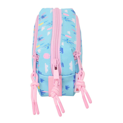 Portatodo triple azul de Stitch Disney con tres cremalleras - 3