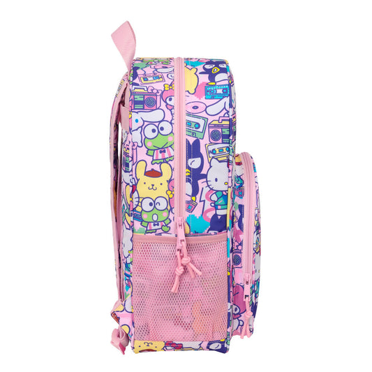 Mochila Hello Kitty & Friends rosa estampada de 42 cm - 3