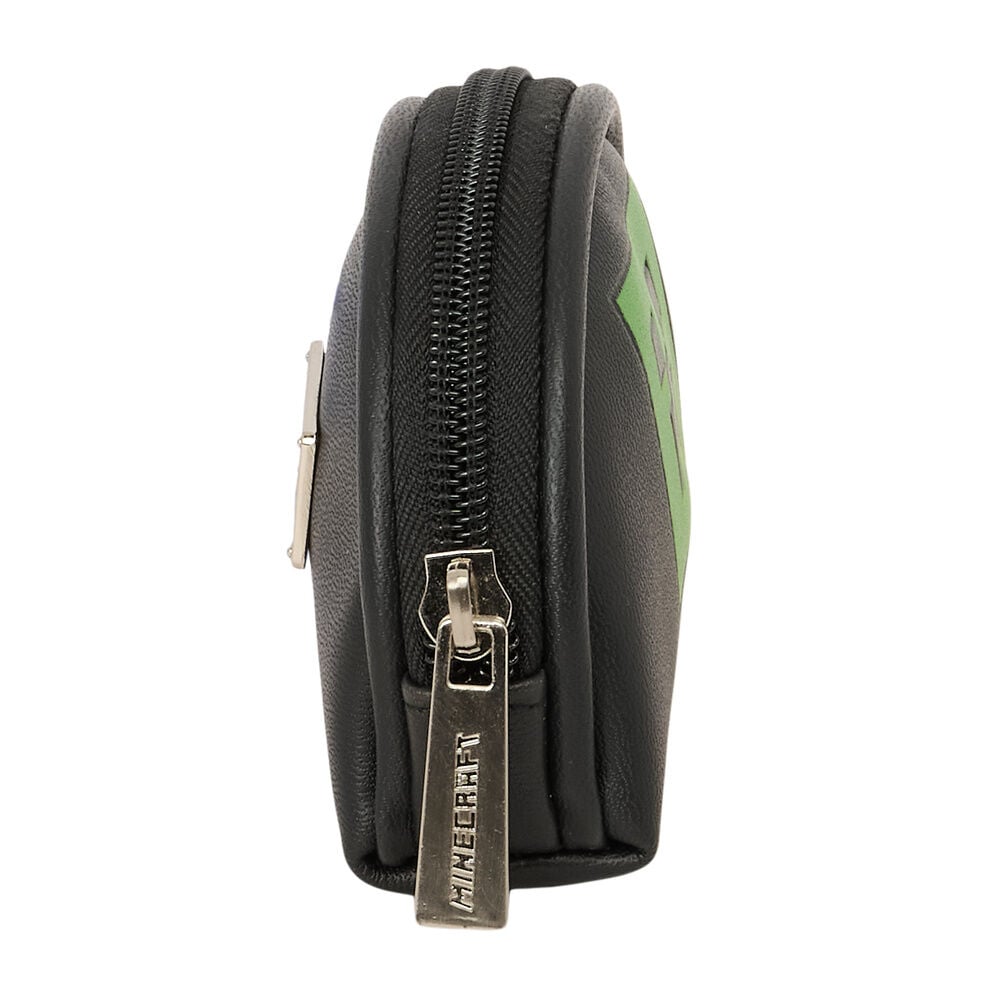 Monedero negro de Minecraft con rostro verde del Creeper - 3