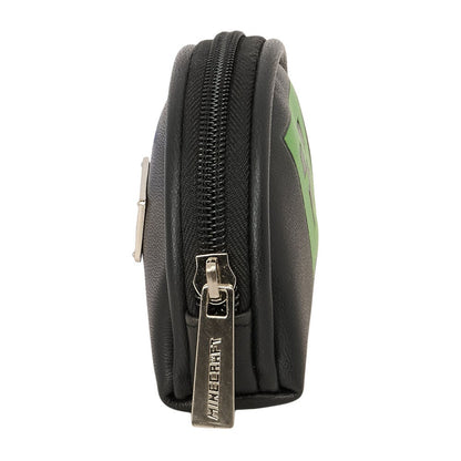 Monedero negro de Minecraft con rostro verde del Creeper - 3