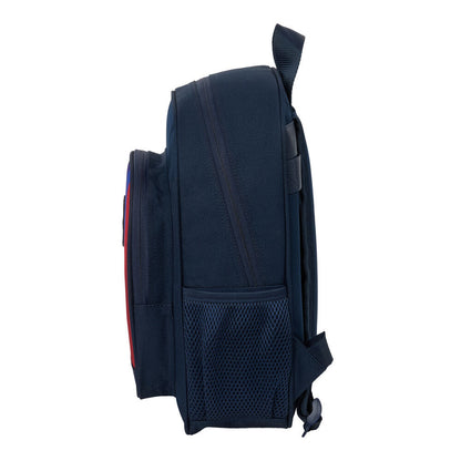 Mochila F.C. Barcelona 26/27 azul marino con escudo y franjas rojas y azules - 3