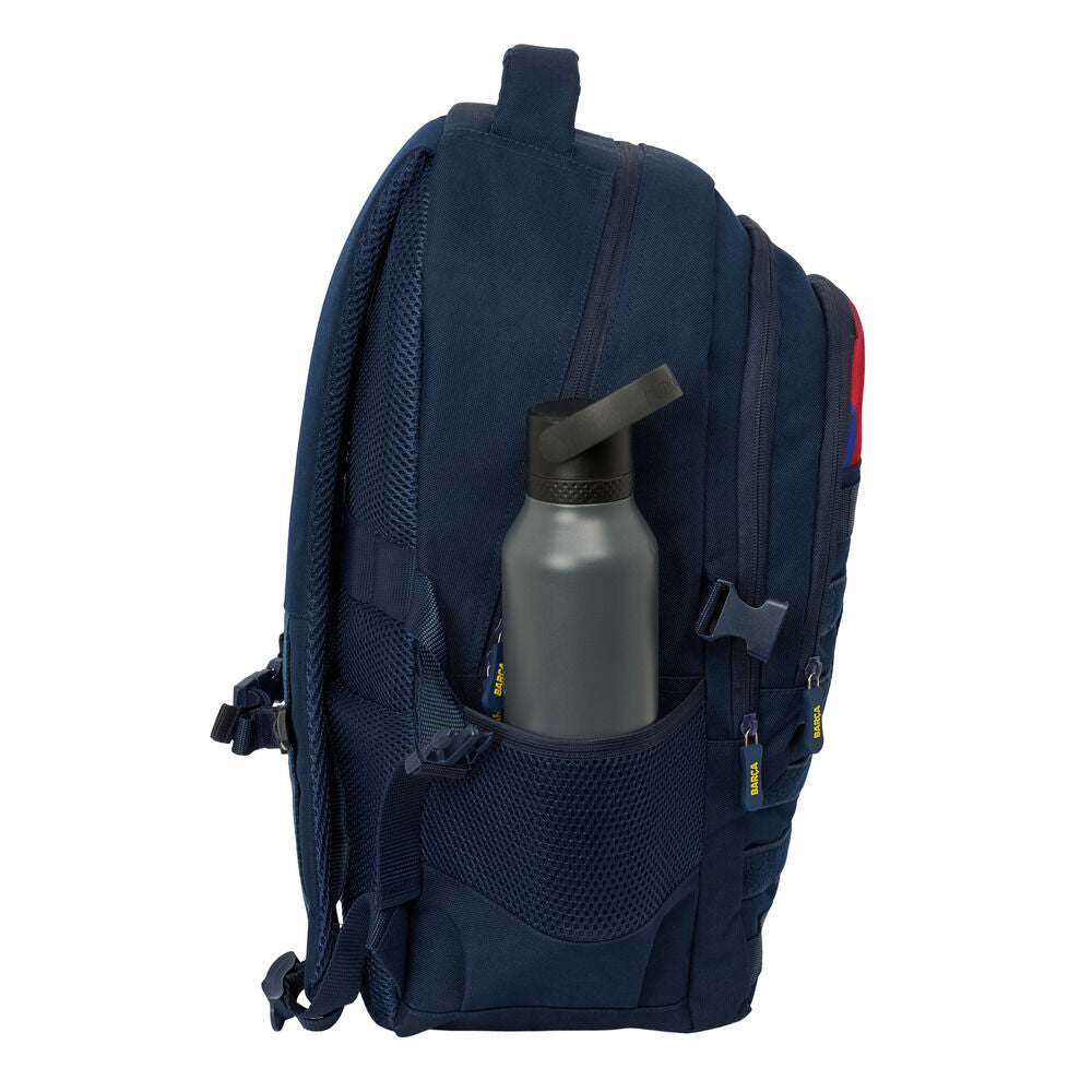 Mochila SAFTA F.C. Barcelona azul marino con escudo y detalles rojos - 3