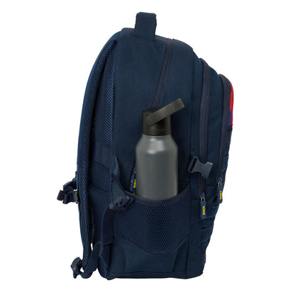 Mochila SAFTA F.C. Barcelona azul marino con escudo y detalles rojos - 3