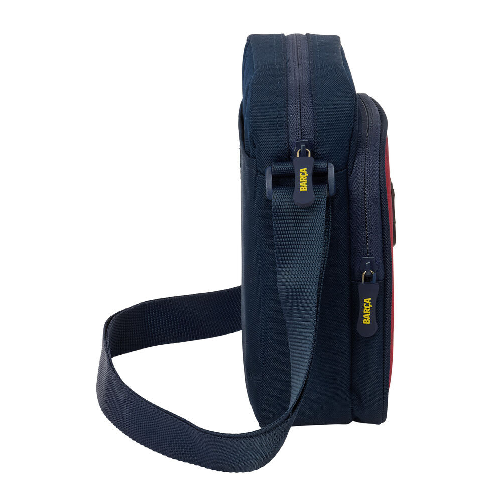 Bandolera F.C. Barcelona 26/27 SAFTA azul marino con escudo y franjas rojas y azules - 3