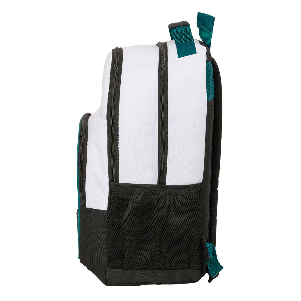 Mochila escolar Real Madrid 26/27 blanca y negra de 42 cm - 3