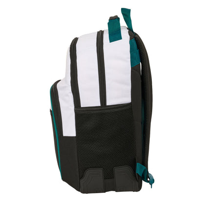 Mochila Real Madrid SAFTA blanca y negra de 42 cm - 3