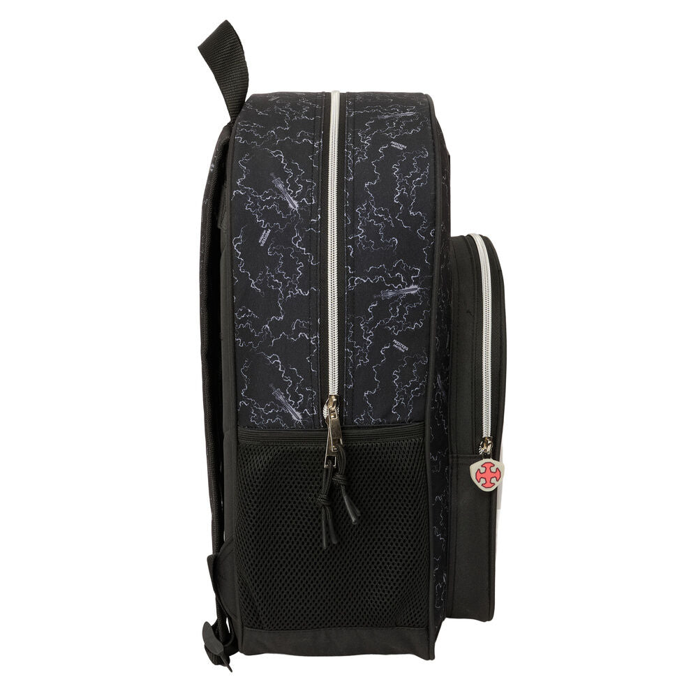 Mochila negra SAFTA Masters of the Universe con bolsillo frontal de personajes - 3
