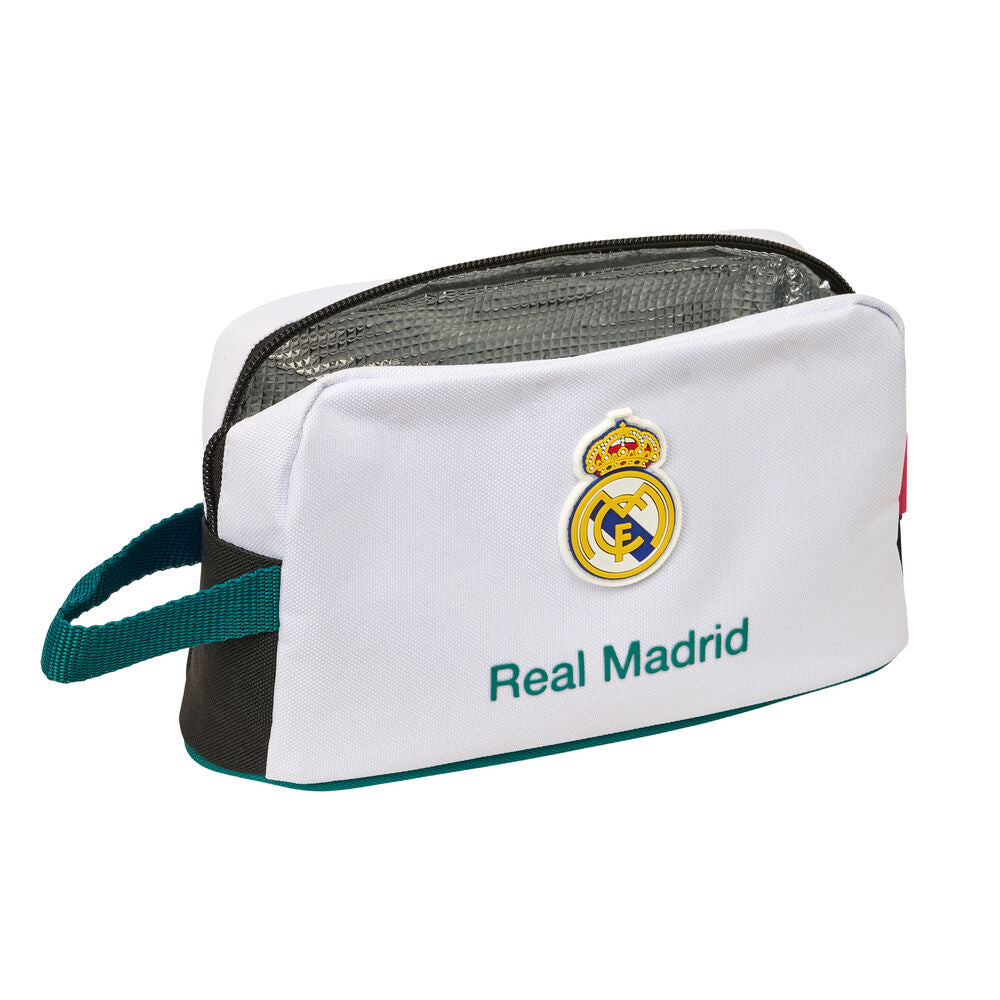 Portadesayunos térmico blanco del Real Madrid con asa lateral - 4