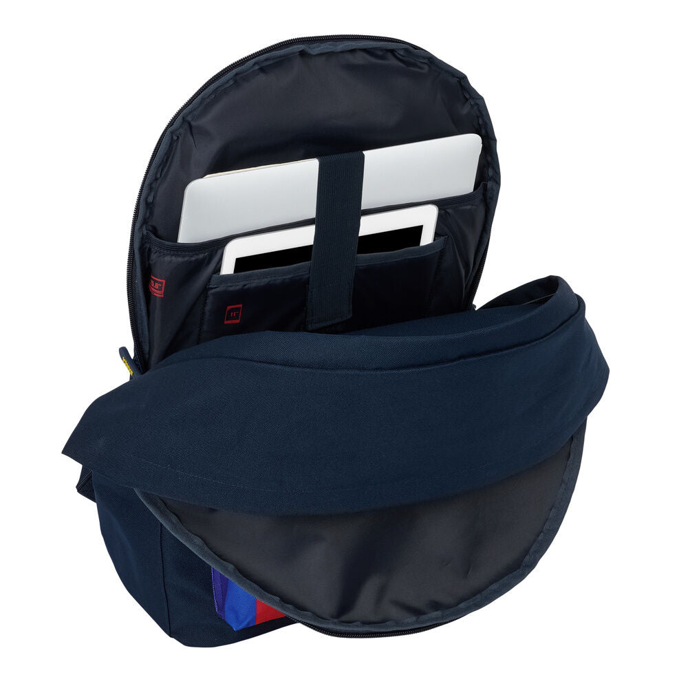 Mochila azul marino del F.C. Barcelona con bolsillo frontal azulgrana - 6