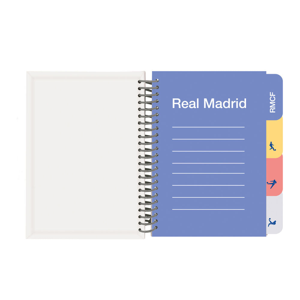 Cuaderno A5 Real Madrid 26/27 SAFTA con tapas duras y separadores - 4
