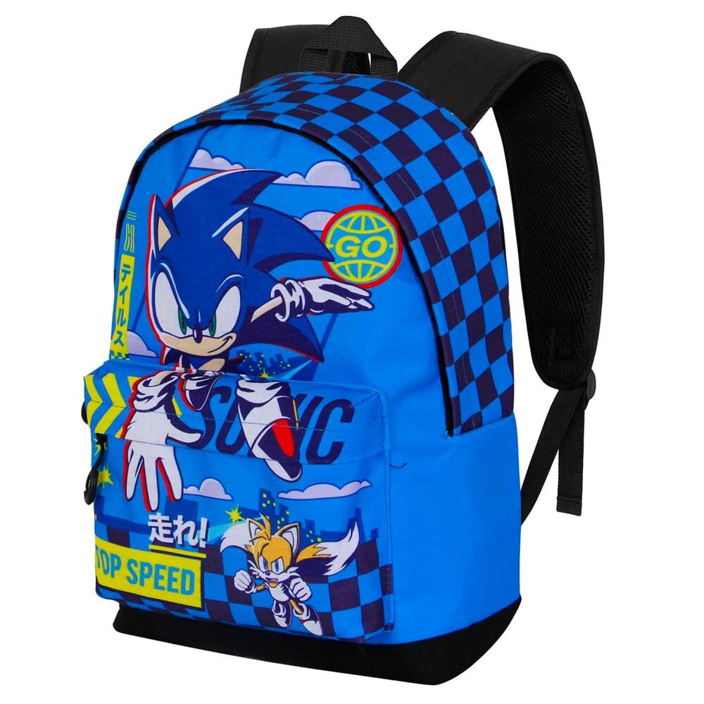 Mochila azul de Sonic the Hedgehog con Sonic y Tails - 2