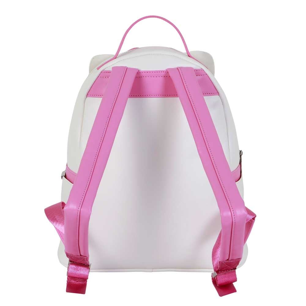 Mochila Hello Kitty blanca y rosa de 29 cm - 4