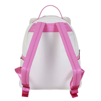 Mochila Hello Kitty blanca y rosa de 29 cm - 4