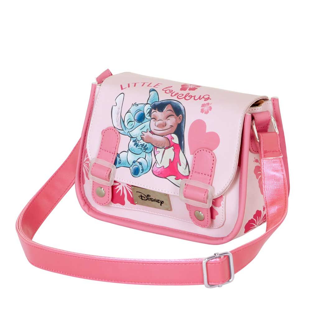 Bandolera rosa Love Stitch Disney con Stitch y Lilo - 3