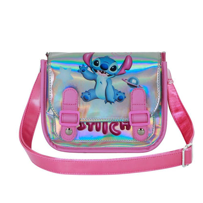 Bandolera Cosmos rosa iridiscente de Stitch Disney