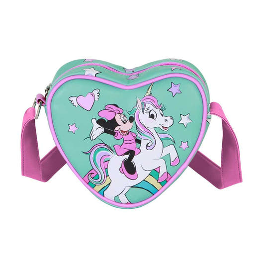 Bolso de corazón Fantasy de Minnie Disney con correa rosa - 2
