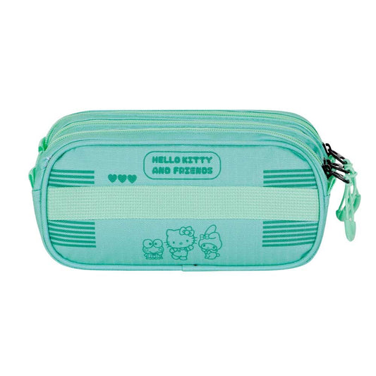 Portatodo triple verde de Hello Kitty and Friends - 2