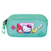 Portatodo triple verde de Hello Kitty and Friends