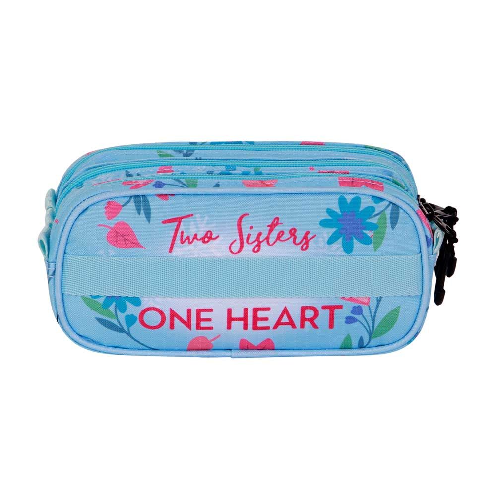 Portatodo triple azul de Frozen 2 Disney con Elsa y Anna - 3