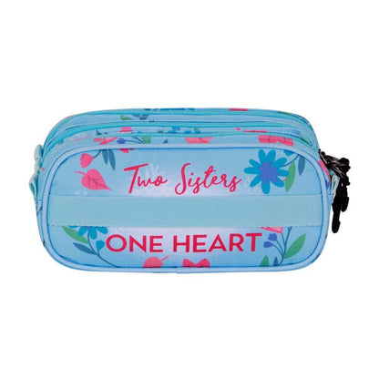 Portatodo triple azul de Frozen 2 Disney con Elsa y Anna - 3