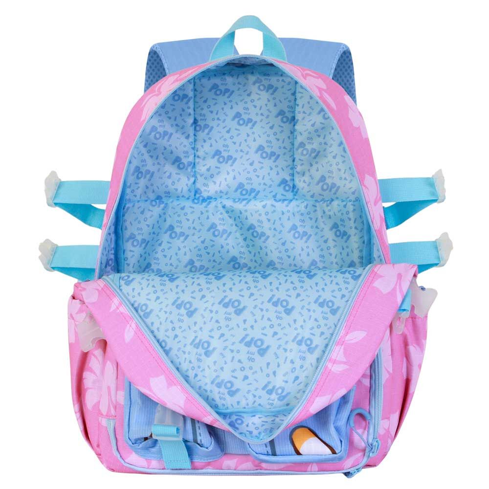Mochila Shiby Oh My Pop! rosa y azul con personaje de gato - 4