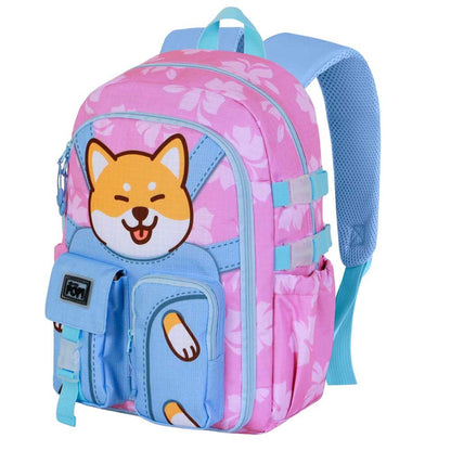 Mochila Shiby Oh My Pop! rosa y azul con personaje de gato - 6