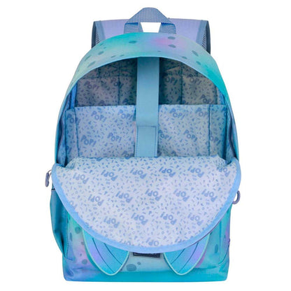 Mochila Sealy Oh My Pop! turquesa y lila con diseño de gato - 2