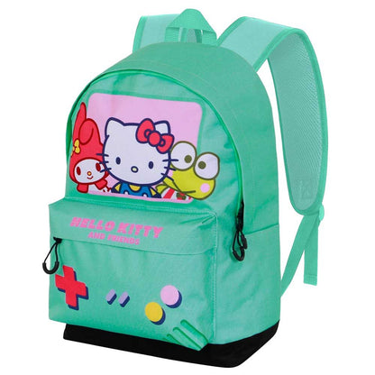 Mochila verde menta Hello Kitty and Friends Videogame