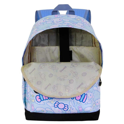 Mochila azul de Cinnamoroll Hello Kitty con bolsillo frontal - 2