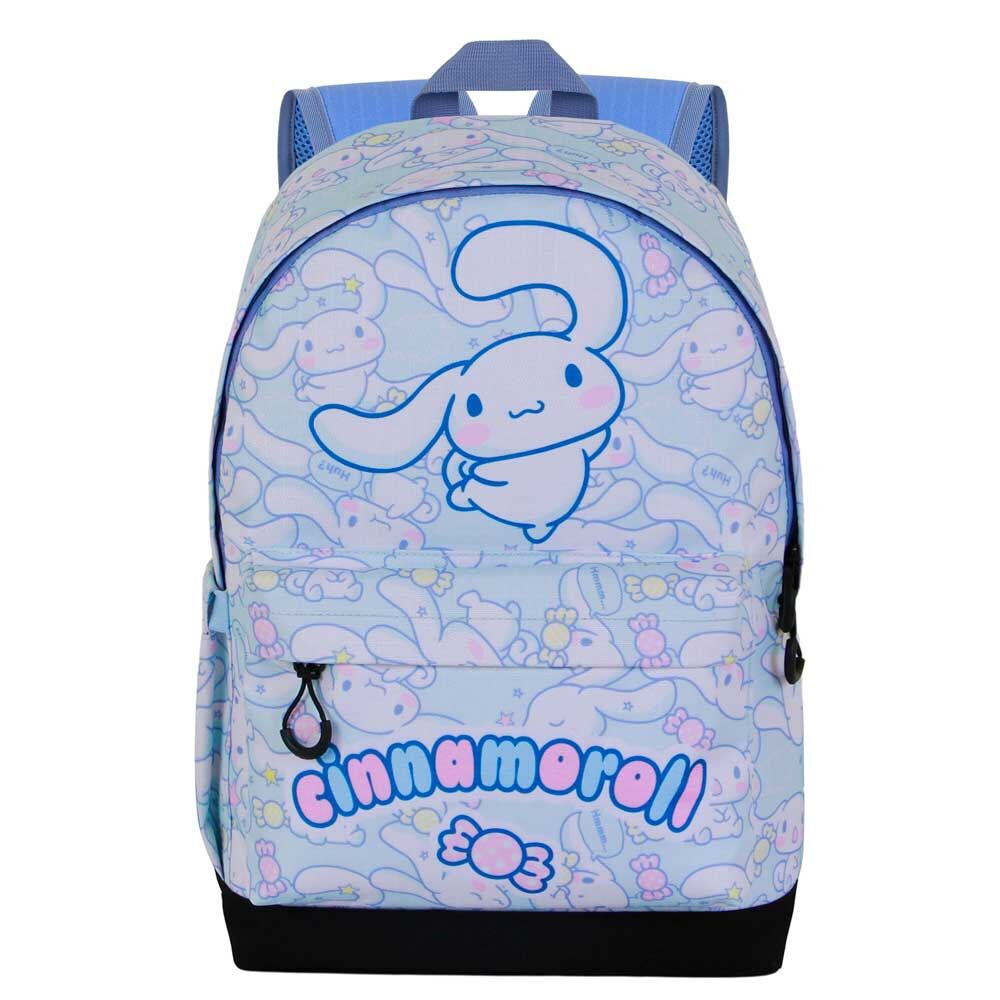 Mochila azul de Cinnamoroll Hello Kitty con bolsillo frontal - 4