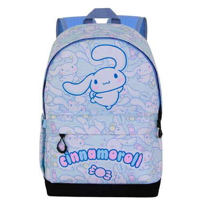 Mochila azul de Cinnamoroll Hello Kitty con bolsillo frontal - 4