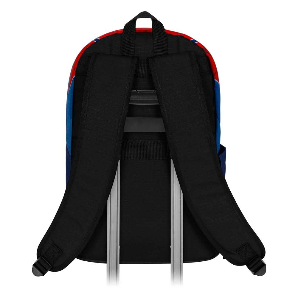 Mochila Spider-Man Marvel roja y azul con araña blanca - 3