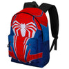 Mochila Spider-Man Marvel roja y azul con araña blanca