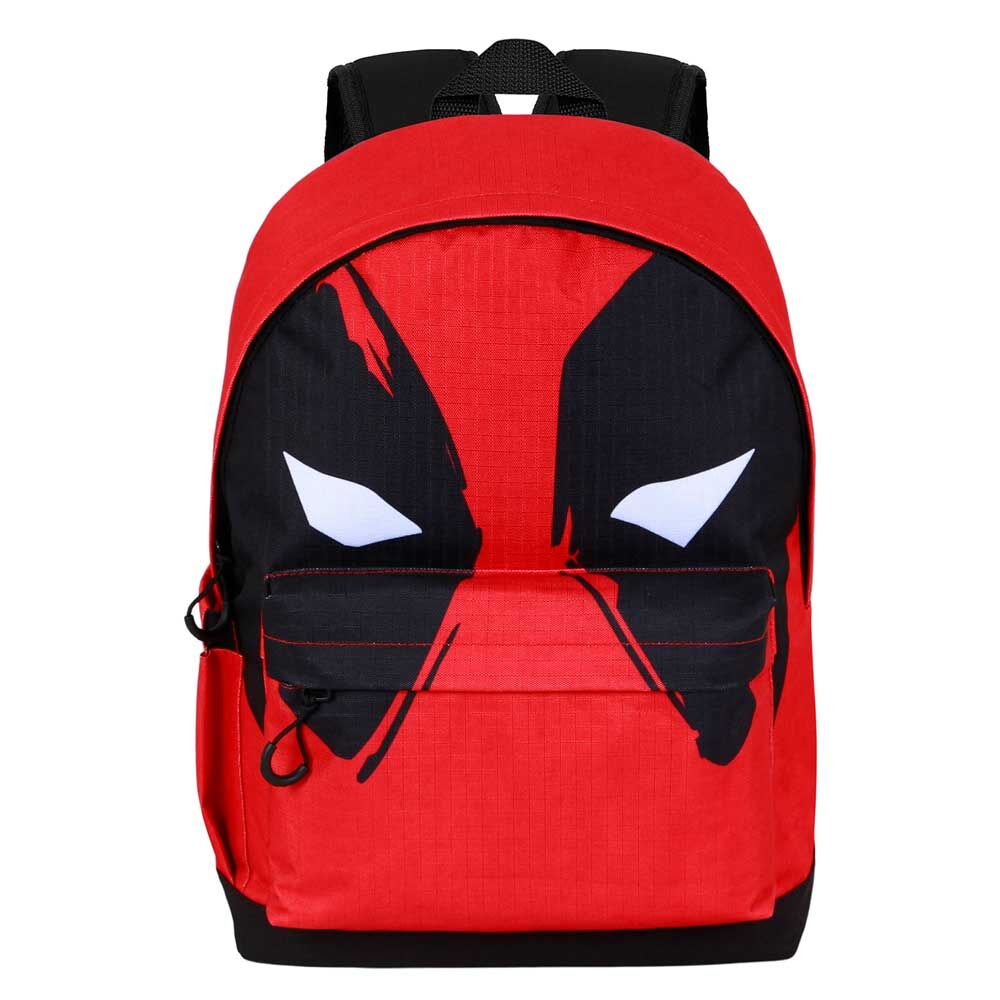 Mochila roja y negra de Deadpool Marvel con bolsillo delantero - 4