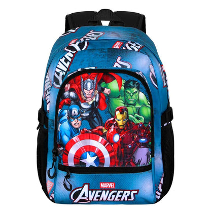 Mochila azul de Los Vengadores Marvel con Capitán América, Thor, Hulk e Iron Man - 4