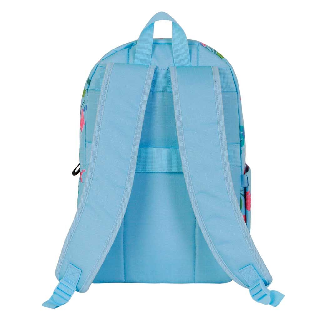 Mochila Frozen 2 Disney azul con Elsa y Anna y estampado floral - 4
