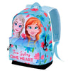 Mochila Frozen 2 Disney azul con Elsa y Anna y estampado floral