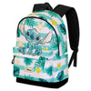 Mochila Disney Stitch Ocean con estampado tropical y bolsillo frontal